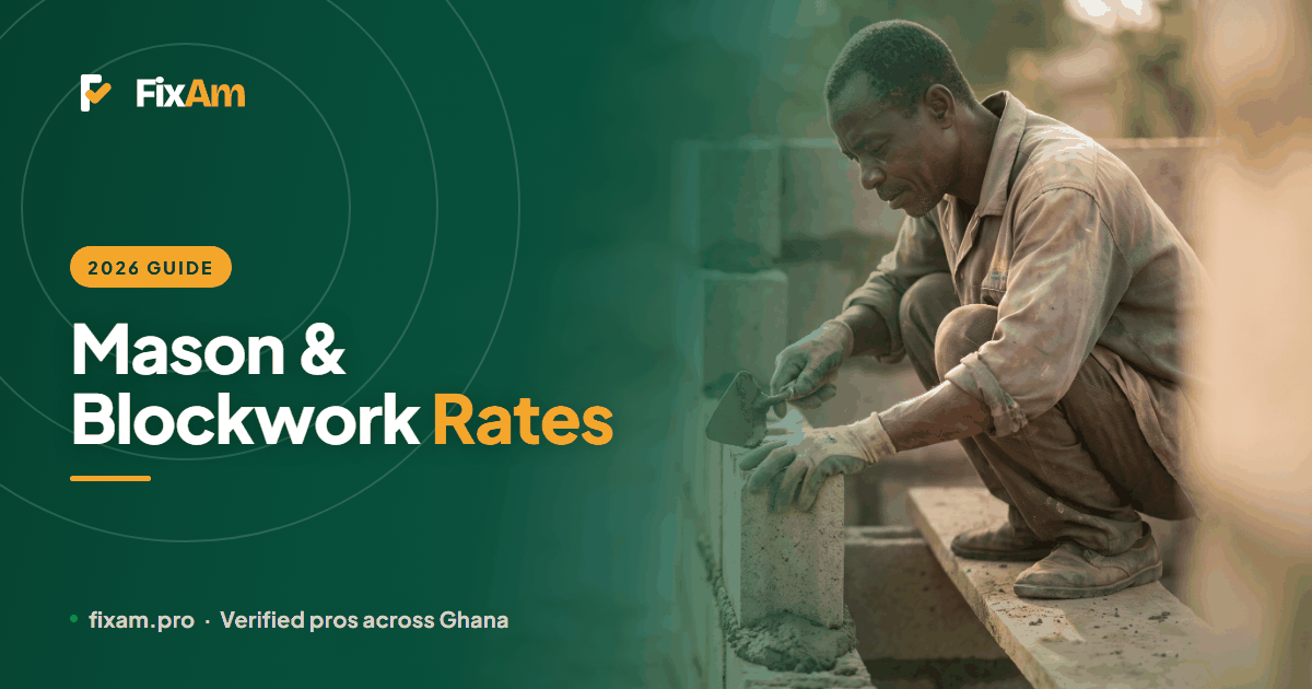 How Much Do Masons Charge in Ghana? Blockwork & Plastering